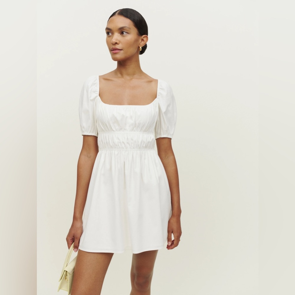 Reformation Woods Dress white Small New